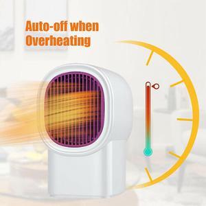 Mini Heater, Heaters for Home Low Energy, Fast Heating Ceramic Electric Heater, 500W Space Winter Small Heaters for Indoor, Office, Garage, Desktop