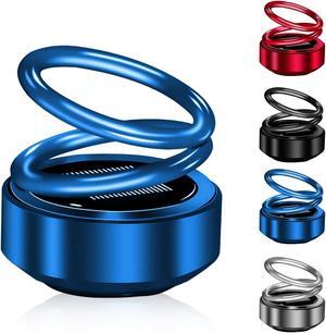 Portable Kinetic Mini Aroma Diffuser, Auto Rotating Solar Double Circle Aroma Diffuser for Car & Household Office Bedroom Home
