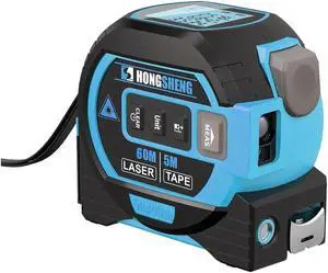 3-in-1 Digital Laser Measuring Tape, Rebanb Tape, 40/60m Digital Measuring Sight, Handheld Electronic Digital Tape Measure with LED Display