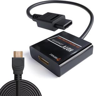 N64 to HDMI, Nintendo 64 HDMI Adapter, N64 HDMI Converter for N64, Game Cube to HDTV, S-Video Signal Output, No Additional Power Supply, Plug and Play