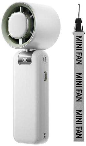 Portable Handheld Turbo Fan, Adjustable Turbo Mini Fan, 3 Speeds 4000mAh USB Rechargeable Handheld Turbo Cooling Fans for Travel, Office, Camping, School, Sports, Men Women Gifts