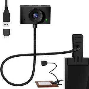 Eye Contact Web Camera for Desktop Computer  1080P USB Camera with Microphone & Stand, Center Cam for Laptop or Desktop, Manual Focus, Plug & Play for macOS & Windows