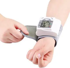 Blood Pressure Monitor Wrist Adjustable Wrist Cuff Digital Home Blood Pressure Meter Accurately Detects Blood Pressure Heart Rate and Irregular Heartbeat, Large LCD Display (White) Blood Pressure Monitor Wrist Adjustable Wrist Cuff Digital Home Blood Pressure Meter Accurately Detects Blood Pressure Heart Rate and Irregular Heartbeat, Large LCD Display (White)