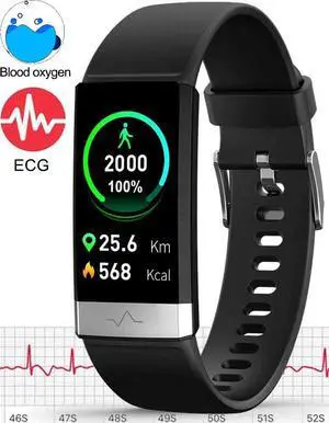 E.C.G Fitness Tracker HRV,HD Color Screen Activity Tracker with Heart Rate Blood Pressure,Waterproof Health Watch,Sleep Monitor Pedometer Step Counter for Men Women Android iOS E.C.G Fitness Tracker HRV,HD Color Screen Activity Tracker with Heart Rate Blood Pressure,Waterproof Health Watch,Sleep Monitor Pedometer Step Counter for Men Women Android iOS