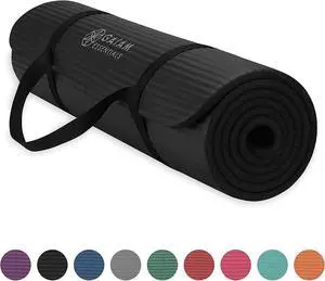 Mat Yoga Thick Essentials Fitness Exercise Easy-Cinch Carrier Strap 72"L x 24"W X 2/5 Inch Sporting goods Mat Yoga Thick Essentials Fitness Exercise Easy-Cinch Carrier Strap 72"L x 24"W X 2/5 Inch Sporting goods