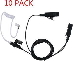 Covert Acoustic Tube Two Wire Earpiece Headset Mic PTT for Motorola Radio XPR3500 XPR3000 XPR3300 XPR3300e XPR3500e walkie Talkie 10 Pack