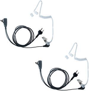 TDYU Midland Walkie Talkie Headset ,Covert Acoustic Tube Walkie Talkies Earpiece Headsets with PTT Mic for Midland GXT1000VP4 LXT500VP3 GXT1050VP4 GXT1000XB(2 pack)