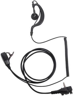TDYU G Shape Earpiece Headset with PTT Mic for Motorola Yaesu Vertex Standard Radio VX-261 EVX-261 VX-230 VX-231 VX-298 VX-350 VX-351 VX-180 EVX-531 Walkie Talkie 2 Way Radio