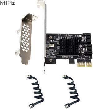 2 Ports SATA Card PCIE/PCI-E SATA Controller PCI Express to SATA 3.0 6Gb Expansion Adapter Marvell 88SE9125 Chip with SATA Cable