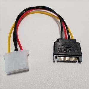 SATA 15Pin to IDE Plus 4Pin Power Supply Adapter Cable Computer SATA Cable 10cm