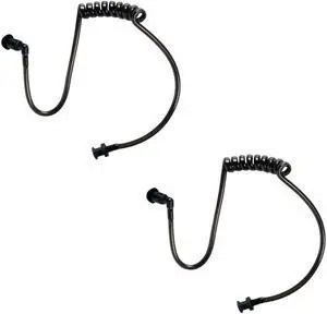 Replacement Covert Acoustic Air Coil Tube with Earbuds Compatible for Motorola Kenwood Baofeng Icom Yaesu Two Way Radio Walkie Talkie Headset Earpiece