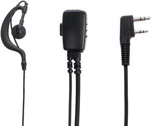 G Shape Radio Headset wit Mic PTT for Kenwood TK Puxing Wouxun BaoFeng 2-Way RadioTK-2107 TK-3107