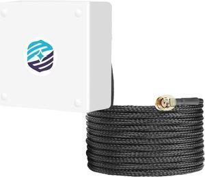 Maswell IP67 Waterproof High Gain WiFi 6E Antenna Screw and 3M Adhesive Mount 2.1GHz-7.2GHz UV Stabilized