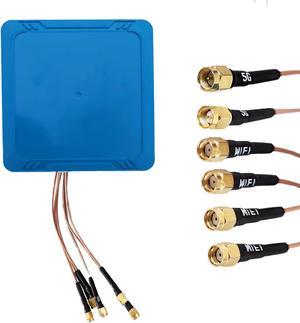 Maswell 2X2 5G MIMO 4X4 WIFI7 Antenna Screw and Adhesive Mount 700-6000MHz