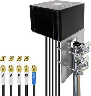 Maswell 5G Combination Antenna 4X4 MIMO 5G and GNSS  L Bracket Mount Version