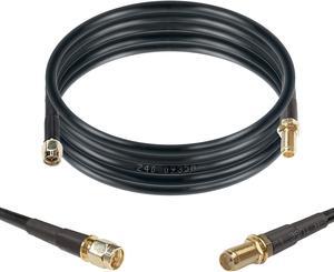 Maswell LMR240 Equivalent 2m SMA Male to SMA Female Coax Extension Cable, 50 Ohm Low Loss Coax Coaxial Cable with SMA Connectors for 5G 4G 3G LTE WiFi RF ADS-B Radio Ham Cellular Extension Cable