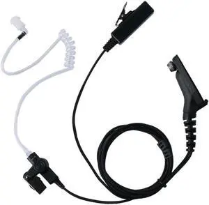 Apx 6000 earpiece, 2 Wire Surveillance Security Acoustic Tube Eeapiece Headset for Motorola MTP850 MOTOTRBO XPR 6550 6350 XPR7550 7550e 75807380 7350 APX900 Walkie Talkie 2 Way Radio
