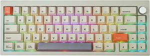 EPOMAKER CIDOO V65 V2 Wireless/Wired Mechanical Keyboard, 65% Hot Swappable Gasket Mount Gaming Keyboard, with VIA Programmable Software, Aluminum CNC Casing, Poron Foam, Knob for Linux/Win/Mac