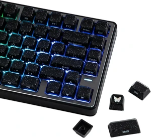 EPOMAKER Lusterfly Jelly Keycaps Set - 123 Keys Double-Shot Laser Engraved MDA Profile, ABS+PC, Non-Shine-Through, MX-Compatible for 61/68/84/87/98/100/104-Key Mechanical Keyboard (Black) EPOMAKER Lusterfly Jelly Keycaps Set - 123 Keys Double-Shot Laser Engraved MDA Profile, ABS+PC, Non-Shine-Through, MX-Compatible for 61/68/84/87/98/100/104-Key Mechanical Keyboard (Black)