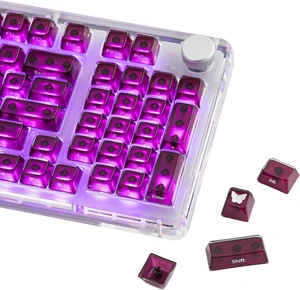 EPOMAKER Lusterfly Jelly Keycaps Set - 123 Keys Double-Shot Laser Engraved MDA Profile, ABS+PC, Non-Shine-Through, MX-Compatible for 61/68/84/87/98/100/104-Key Mechanical Keyboard (Red) EPOMAKER Lusterfly Jelly Keycaps Set - 123 Keys Double-Shot Laser Engraved MDA Profile, ABS+PC, Non-Shine-Through, MX-Compatible for 61/68/84/87/98/100/104-Key Mechanical Keyboard (Red)