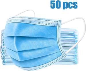 50pcs Disposable face masks 3 layers Antiviral antibacterial face mask protection Adult child protective nose and mouth masks