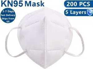 200PCS Face Masks, Ackmioxy Protective Civil Face Masks Non-disposable Civil Face Mask Anti Dust Face Mask Personal Protective Face Masks for Adult & Kids