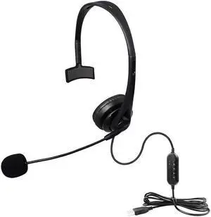 Ackmioxy USB Telephone Headset with Microphone Computer PC Headset Business Headphone for Skype Chat, Link, Online Learing, Conference Calls, Voice Chat, Softphones Call, Gaming etc for PC Laptops