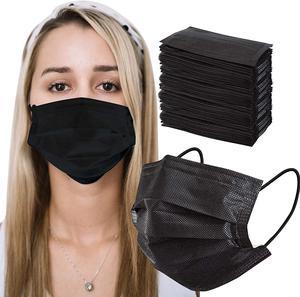 Disposable Face Mask, 3-Ply Anti Dust Earloop Face Mask for Personal Protective Respirator, Disposable Civil Face Mask Work Mask for Adult & Kids - 100Pcs