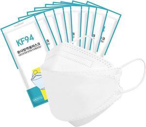 Ackmioxy 100Pcs KF94 Mask, 4 layer Anti Dust Anti Dust Earloop KF94 Mask for Personal Protective Respirator Reusable, Non-Disposable KF94 Face Mask Work Mask for Adult & Kids