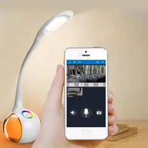 F06 Smart Home Baby Monitor Table Lamp WIFI Camera IP Remote View On AZcam  APP For IOS Android Phone 32G Memory Inside To Record 15 Days Support  Cloud Storage Kid Learning Video Recorder Spy Cam