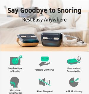 YA50 Vvfly Apap Device Sleepbreath Smart Electronic Muscle Stimulator Sleep Snore Stopper Natural Sleeping Soft Portable Travel Snore Cicrle