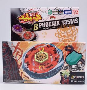 Original TAKARA TOMY METAL FUSION BEYBLADE BB-59 Burn Fireblaze Phoenix 135MS LAUNCHER for Children's Day Gifts