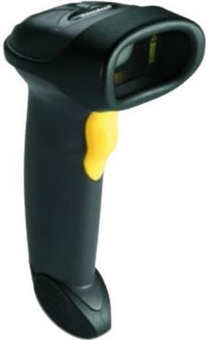 Zebra (Symbol) LS2208 General Purpose Corded 1D Barcode Scanner, USB, RS232, KBW, IBM, Black, KBW Kit - LS2208-SR20007R-KR