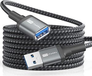 10FT USB Extension Cable USB 3.0 Extension Cord Type A Male to Female5Gbps Data Transfer for Keyboard Mouse Playstation Xbox Flash Drive Printer Camera and More