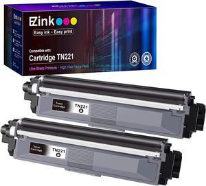 E-Z Ink (TM) Compatible Toner Cartridge Replacement for Brother TN221 TN-221 Black to Use with MFC-9130CW HL-3170CDW HL-3140CW HL-3180CDW MFC-9330CDW MFC-9340CDW HL-3180CDW DCP-9020CDN (Black, 2 Pack)