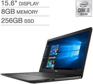 2020 Dell Inspiron 15 3593 15.6" Laptop Computer - Black  Intel Core i3-1005G1  8GB DDR4-2666 RAM; 256GB PCIe NVMe M.2 Solid State Drive