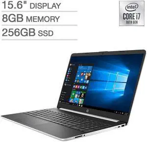 2021 Newest HP 15.6 HD Non-Touch Notebook, Intel i7-1065G7, 1.30GHz, 8GB RAM, 256GB SSD, Win10