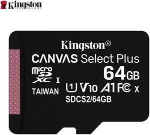 Kingston SDCS2 Class 10 High Speed 64GB Micro SD Card / TF Card Memory Card for Smartphones, Dashcam