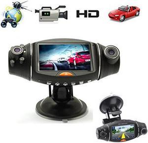 2.7 Inch HD 1080P Car Camera DVR 140° Wide Angle Dual Lens GPS Dash Cam Recorder Action Rear View AUTO Video Camera