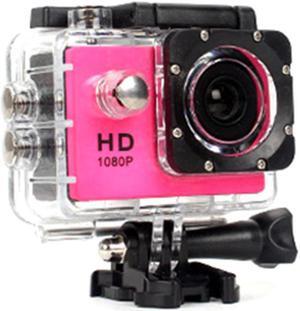 480P Motorcycle Dash Sports Action Video Camera Motorcycle Dvr Full Hd 30M Waterproof,Pink