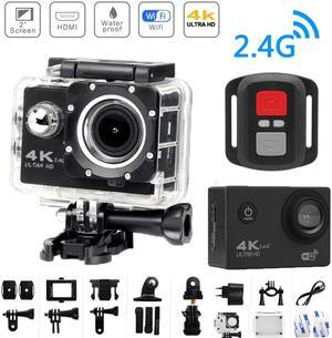 Action Camera Ultra HD 4K WiFi Remote Control Sports Video Recording Camcorder DVR DV go Waterproof pro Mini Helmet Camera