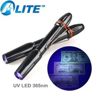 365nM UV LED Ultra Violet 3W Pen Flashlight Torch Light 365 nm UV Penlight for Money Detector