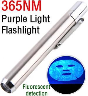 365NM Purple Light Flashlight Multifunction Pen Light Fluorescent Agent LED Flashlight 3w UV Anti-counterfeit labels Light^5