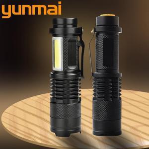 2000LM Aluminum Waterproof Zoomable LED Flashlight Torch tactical  light for 14500 Rechargeable or AA Battery