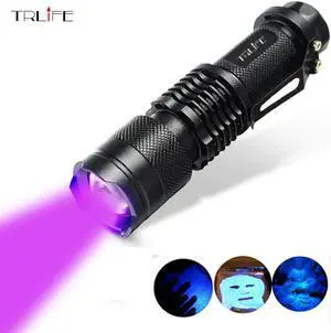 Black Light Flashlight Torch Light Ultraviolet Lantern Light Black light  Hand Torch  Lamp For Money ,Bed Bugs, Scorpions