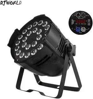 Big) Aluminum alloy LED Par 24x18W RGBWA+UV 6in1 Lighting DMX 512 Powercon Plug Dj Disco Party TV Ballroom Show Wedding
