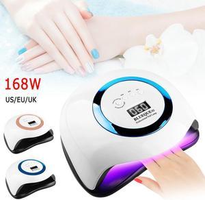 168W UV LED Lamp Nail Dryer For All Gels 42 LEDs Quick-drying Dryer Lamp Polish Sun Light Timer Nail Dryer