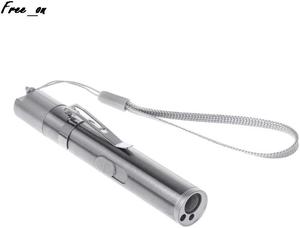 3 In 1 Cat Chaser USB Charge Pflichtige Fun Traning Toys Silver Interactive LED Light Pen Pointer Flashlight For Fake Detection