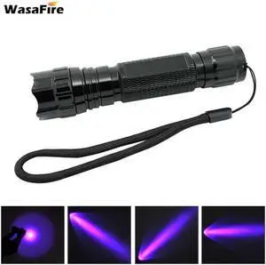 Q5 LED UV Flashlight Violet Torch Waterproof Uv Lamp Purple Light Money Detector ultraviolet Flashlight 395nm Lanterna