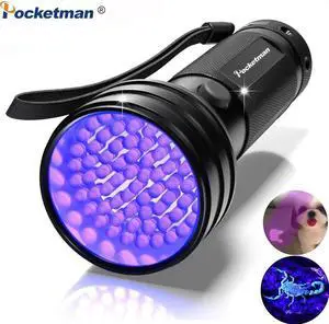 Flashlight Black Light, 9 12 21 51 LED 395 nM Ultraviolet Torch Blacklight Detector for Dry Pets Urine&Pet Stains&Bed Bug z50
